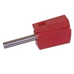 Wtyk bananowy do gniazda o średnicy 4mm czerwony 215-212 
