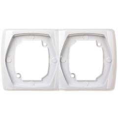 Ton Ramka podwójna pionowa biała R-2CV/00