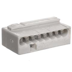 Szybkozłączka do puszek instalacyjnych MIKRO 8x 0,6-0,8mm2 jasnoszara 243-308 /50szt./
