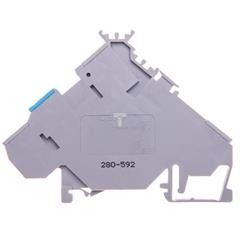 Złączka szynowa do elementów wykonawczych zasilająca 2,5mm2 szara 280-592 /10szt./