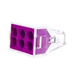 Szybkozłączka 6x 2,5mm2 fioletowa 773-106 /50szt./