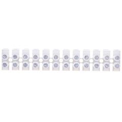 Listwa zaciskowa gwintowa 1,5mm2 12-torowa poliamidowa PA66 z podkładką biała LPA12-1.5 89091110