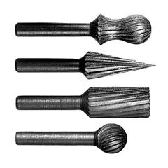 Zestaw frezów 4-częściowy do frezowania z ręki 1609200314