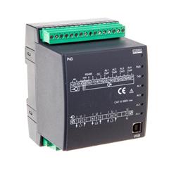 Programowalny przetwornik sieci 3-fazowej wejście I 5A wejście U 3x57,7/100V zasilanie 85-253V AC 90-320V DC wyjście 4 analog. b