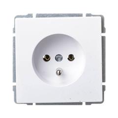 KOS66 Gniazdo pojedyncze z/u 16A białe 660434