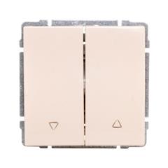 KOS66 Przycisk żaluzjowy kremowy 660318