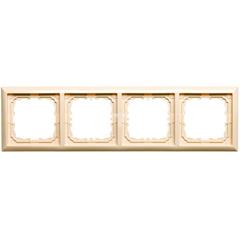 KOS66 Ramka poczwórna kremowa 660384