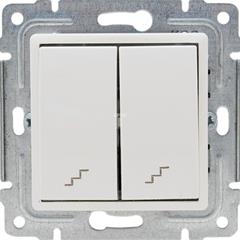 VENA Łącznik schodowy podwójny biały 510419