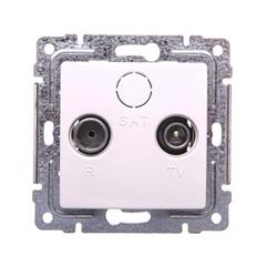 VENA Gniazdo antenowe RTV końcowe białe 510473