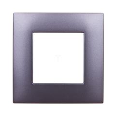 DANTE Ramka pojedyncza tworzywo ASA grafitowa 456081