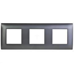 DANTE Ramka potrójna tworzywo ASA grafitowa 456083