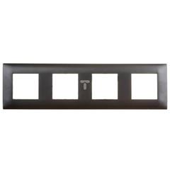 DANTE Ramka poczwórna tworzywo ASA grafitowa 456084