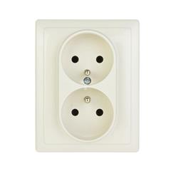 DANTE Gniazdo podwójne kompletne z/u 16A kremowe 450336
