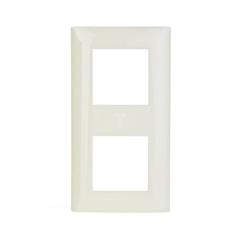 DANTE Ramka podwójna tworzywo ASA kremowa 450382