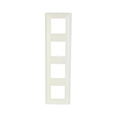 DANTE Ramka czterokrotna tworzywo ASA kremowa 450384