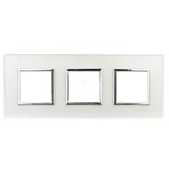 DANTE Ramka potrójna szkana PERL GLASS 4504183