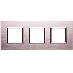 DANTE Ramka potrójna metalowa inox 4541283