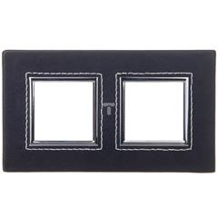 DANTE Ramka podwójna skórzana PEEPER 4509582