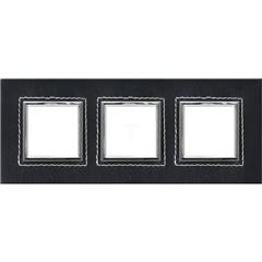 DANTE Ramka potrójna skórzana PEEPER 4509583