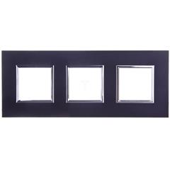 DANTE Ramka potrójna metalowa onyx 4590283