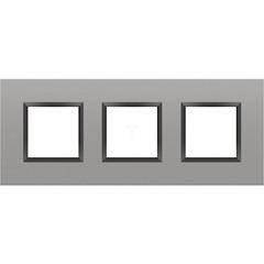 DANTE Ramka potrójna metalowa aluminium 4542283