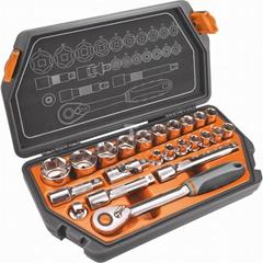 Klucze nasadowe 1/2 cala /zestaw 23 szt./ 08-616