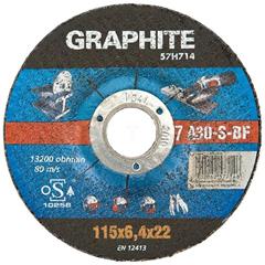 Tarcza szlifierska do metalu 230 x 6.4 x 22.2 mm 27 A24-S-BF 57H717