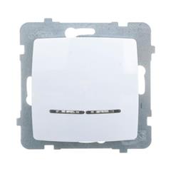 KARO Gniazdo pojedyncze z/u 16A schuko białe GP-1SS/m/00