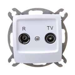 KARO Gniazdo antenowe RTV końcowe białe GPA-SK/m/00