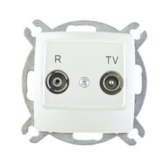 KARO Gniazdo antenowe RTV końcowe ZAR ecru perłowy GPA-SK/m/42