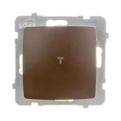 KARO Łącznik jednobiegunowy czekoladowy metalik ŁP-1S/m/40