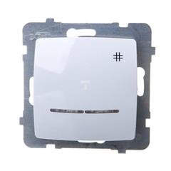 KARO Łącznik krzyżowy z podświetleniem biały ŁP-4SS/m/00