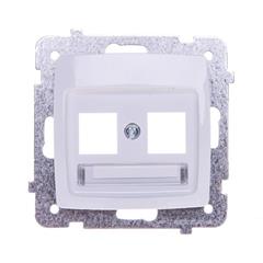 KARO Obudowa gniazda komputerowego podwójnego biała GPK-2S/p/00