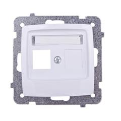 KARO Obudowa gniazda komputerowego pojedynczego biały GPK-1S/p/00