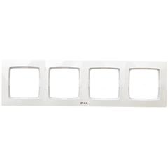 KARO Ramka poczwórna do łączników IP44 biały RH-4S/00