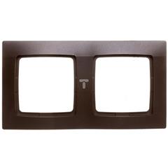 KARO Ramka podwójna czekoladowy metalik R-2S/40