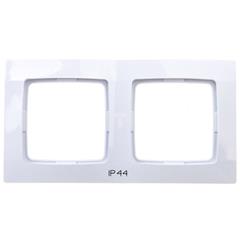 KARO Ramka podwójna do łączników IP44 biała RH-2S/00
