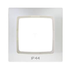 KARO Ramka pojedyncza do łączników IP44 ecru perłowy RH-1S/42