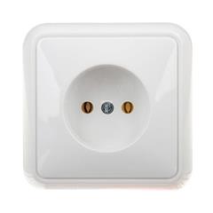 COSMO LINE Gniazdo pojedyncze b/u 16A białe 300431