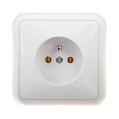 COSMO LINE Gniazdo pojedyncze z/u 16A białe 300432