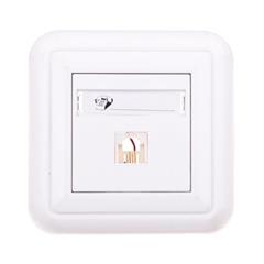 COSMO LINE Gniazdo telefoniczne pojedyncze RJ11 białe 300463