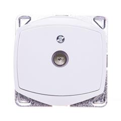 TON Gniazdo antenowe TV pojedyncze bez ramki biały GPA-1C/m/00