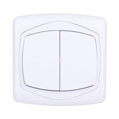 TON Łącznik schodowy podwójny biały ŁP-10C/00