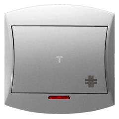 TOP Łącznik krzyżowy z podświetleniem biały ŁP-4TS/00