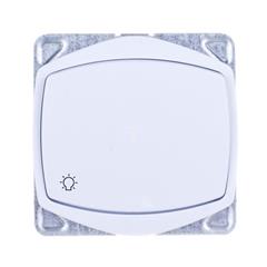 TON Przycisk światło bez ramki biały ŁP-5C/m/00