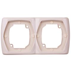 TON Ramka podwójna pionowa beżowy R-2CV/01