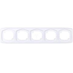TON Ramka pięciokrotna pozioma biały R-5CH/00