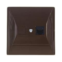 AKCENT Gniazdo komputerowe pojedyncze RJ45 kat. 5e MMC brązowe GPK-1A/K/24