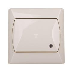 AKCENT Łącznik krzyżowy 10AX 250V IP20 beżowy ŁP-4A/01