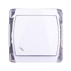 GAZELA Łącznik schodowy + jednobiegunowy 16AX IP20 biały ŁP-9J/m/00